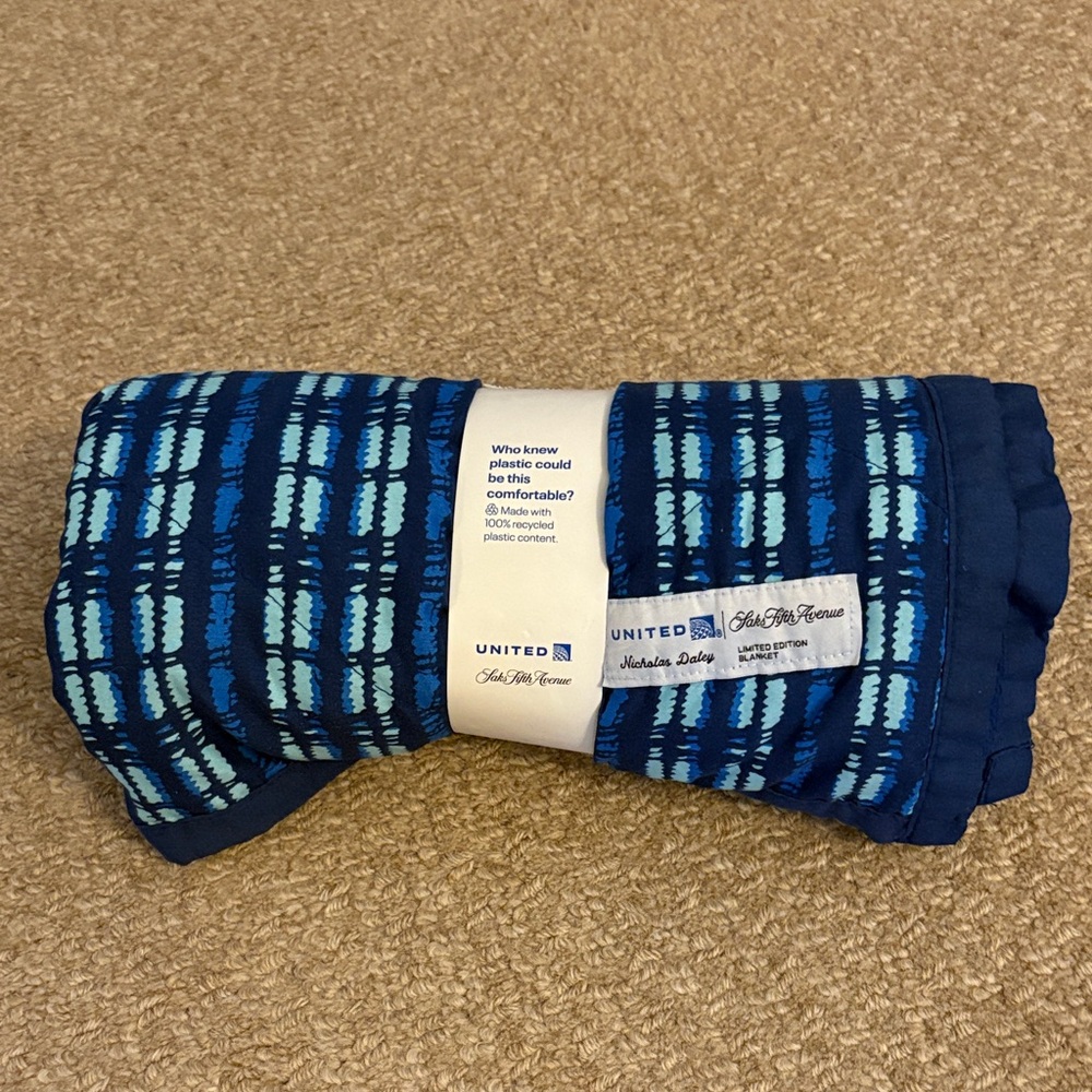 United blue blanket- new unused